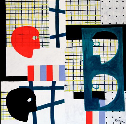 Arrectis auribus III_ Acrílico sobre lienzo 100x100 cm_2013