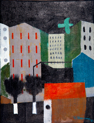 _965M_Pájaro-solitario_Óleo-sobre-lienzo-XX_35x27-cm