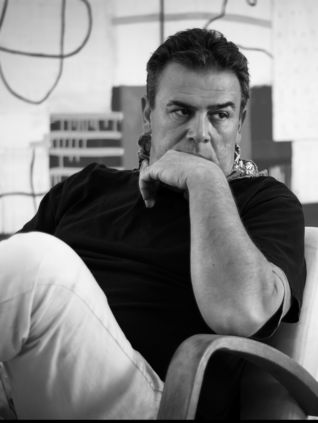 Retrato de Miguel Villarino, artista plástico